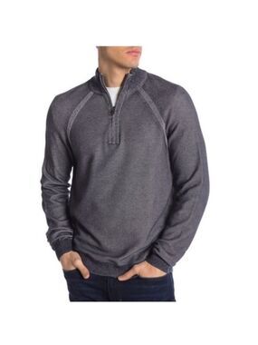 Tailor Vintage Birdseye Reversible 1/4 Zip Knit